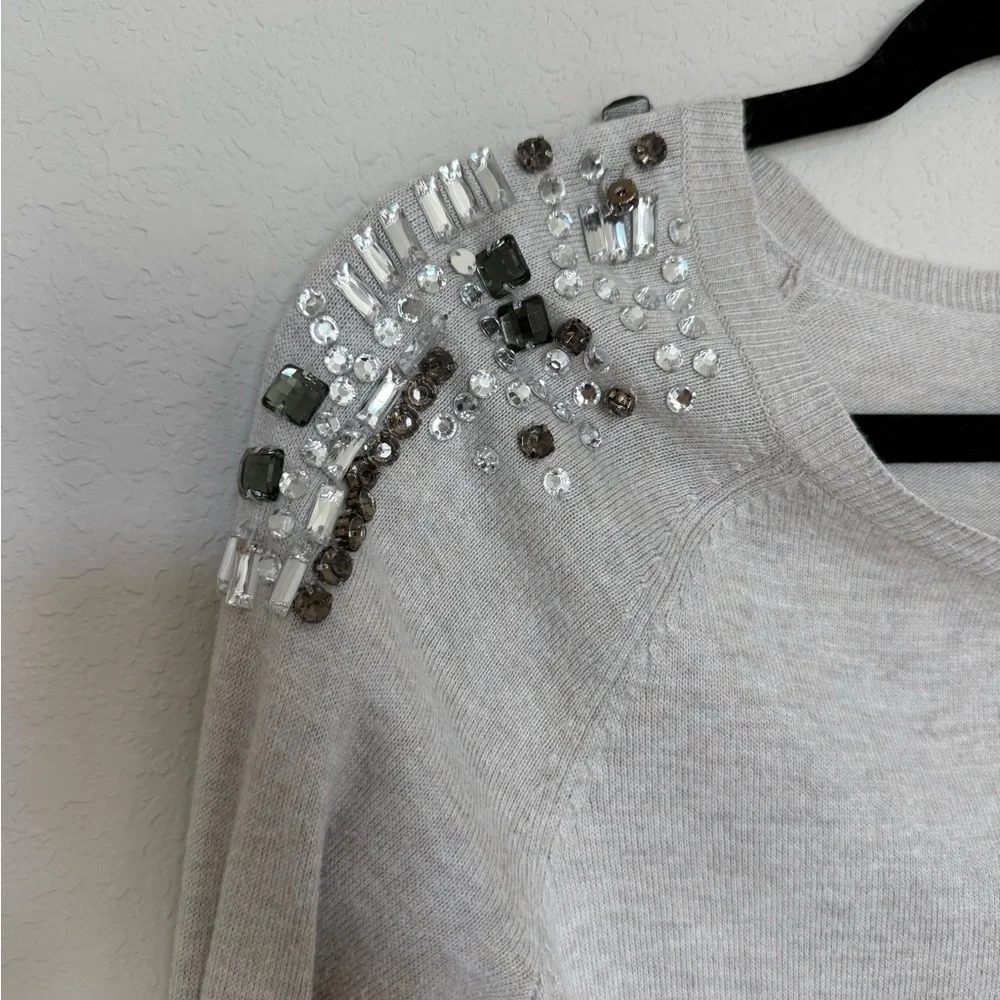 Merona Jeweled Shoulder Light Sweater - Picture 4 of 10